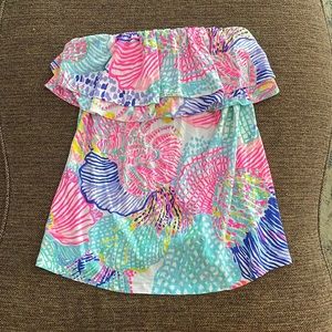 Lilly Pulitzer strapless top